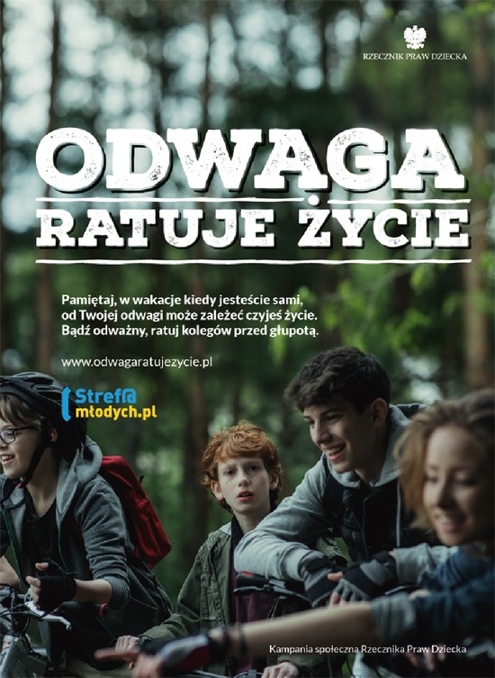 Odwaga ratuje zycie plakat